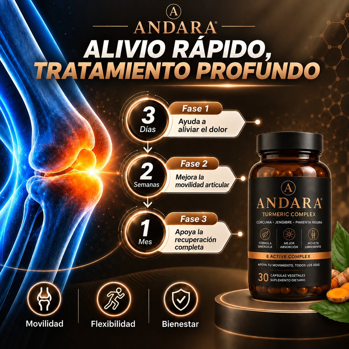 ANDARA® – Capsula antiflamatoria para las articulaciones